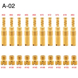 ZSDTRP 20pcs Carburetor Main/Slow Pilot Jet Set Replacement For PWK PWM PE 24 26 28 30 PJ FCR-MX CV Motorcycle Carburetor Jets