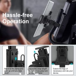 Bike Bicycle Tablet Holder Universal 4-11 Inch Indoor Gym Treadmill Handlebar Tablet Holder Stand Support For iPad iPhone
