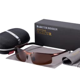 BARCUR Sport Classic Design Aluminum Sunglasses Men Women Polarized Anti-Reflective Photochromic Sun Glasses UV400