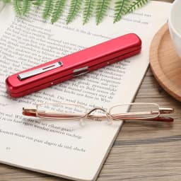 Metal Frame Exquisite Mini Presbyopia Glasses Women Man Resin Lens Portable Pen Holder Ultra Small Reading Glasses +1.0 To +4.0