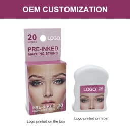 20M Mapping Pre-ink String for Microblading Eyebow Make Up Dyeing Liner Thread Semi Permanent Positioning Eyebrow Measuring Tool