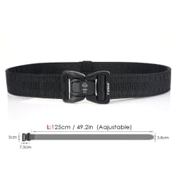 VATLTY New Tactical Outdoor Belt for Men Alloy Buckle Quick Release Combat Casual Belt Jeans Black Waistband Girdles Male