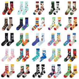 New original AB autumn and winter personalized mid tube combed cotton socks, trendy sports and casual socks