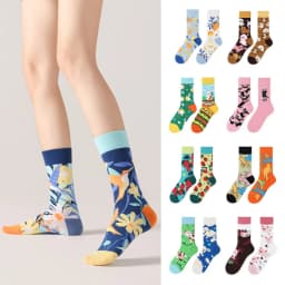 New original AB autumn and winter personalized mid tube combed cotton socks, trendy sports and casual socks