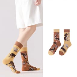 New original AB autumn and winter personalized mid tube combed cotton socks, trendy sports and casual socks