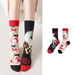 New original AB autumn and winter personalized mid tube combed cotton socks, trendy sports and casual socks