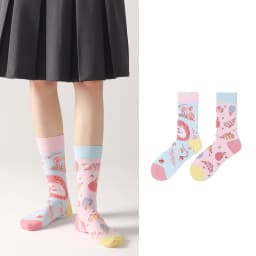 New original AB autumn and winter personalized mid tube combed cotton socks, trendy sports and casual socks