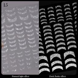 3D Nail Stickers Bronzing Gold Silver Lines Stripe Geometric Design Flowers Gradient Adhesive Slider Papers Nail Art Accessories