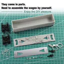 Evemodel 1pc HO Scale 1:87 Blank Unassembled High-side Gondola Car Model Railway Wagon C8742JJ