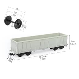 Evemodel 1pc HO Scale 1:87 Blank Unassembled High-side Gondola Car Model Railway Wagon C8742JJ
