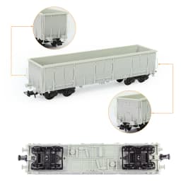 Evemodel 1pc HO Scale 1:87 Blank Unassembled High-side Gondola Car Model Railway Wagon C8742JJ