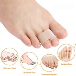 Pexmen 1/2/5/10Pcs Hammer Toe Straightener Toe Splints Cushions Bandages for ProtectorCrooked & Overlapping Toes Protector