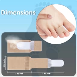 Pexmen 1/2/5/10Pcs Hammer Toe Straightener Toe Splints Cushions Bandages for ProtectorCrooked & Overlapping Toes Protector