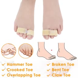 Pexmen 1/2/5/10Pcs Hammer Toe Straightener Toe Splints Cushions Bandages for ProtectorCrooked & Overlapping Toes Protector