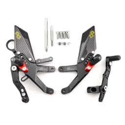 MTKRACING For S1000RR 2015-2018 Rear Sets Heighten Pedal Adjustable Rearsets FootPegs Shift Lever Brake Kit