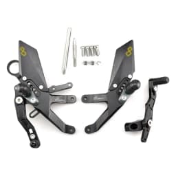 MTKRACING For S1000RR 2015-2018 Rear Sets Heighten Pedal Adjustable Rearsets FootPegs Shift Lever Brake Kit