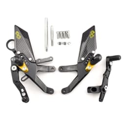 MTKRACING For S1000RR 2015-2018 Rear Sets Heighten Pedal Adjustable Rearsets FootPegs Shift Lever Brake Kit