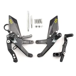 MTKRACING For S1000RR 2015-2018 Rear Sets Heighten Pedal Adjustable Rearsets FootPegs Shift Lever Brake Kit