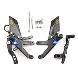 MTKRACING For S1000RR 2015-2018 Rear Sets Heighten Pedal Adjustable Rearsets FootPegs Shift Lever Brake Kit