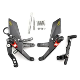 MTKRACING For S1000RR 2015-2018 Rear Sets Heighten Pedal Adjustable Rearsets FootPegs Shift Lever Brake Kit