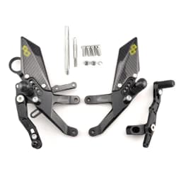 MTKRACING For S1000RR 2015-2018 Rear Sets Heighten Pedal Adjustable Rearsets FootPegs Shift Lever Brake Kit