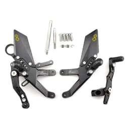MTKRACING For S1000RR 2015-2018 Rear Sets Heighten Pedal Adjustable Rearsets FootPegs Shift Lever Brake Kit