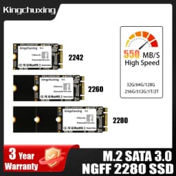 Kingchuxing SSD M2 NGFF 128GB 256GB 2242 2260 2280 Internal Solid State Drive 512GB 1TB 2TB Hard Disk Drive for Laptop Desktop