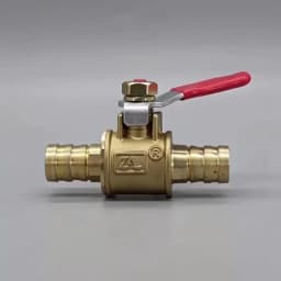 Red Handle Valve 6mm 8mm 10mm 12mm Hose Barb Inline Brass Water Oil Air Gas Fuel Line Shutoff Ball Valve Pipe Fittings