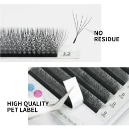 GAHAMACA W-Shape Eyelash Extension 3D/4D/5D YY Lash Extensions Premade Volume Fans Natural Light Faux Mink Lashes Supplies