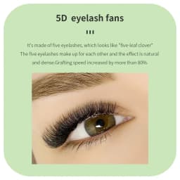 GAHAMACA W-Shape Eyelash Extension 3D/4D/5D YY Lash Extensions Premade Volume Fans Natural Light Faux Mink Lashes Supplies