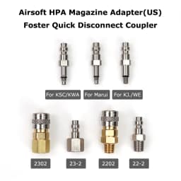US HPA Valve Adapter Foster Quick Disconnect Coupler (US-version) For KSC/KWA,KJW/WE,Marui,VFC