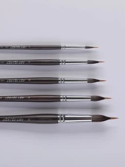 ArtSecret Watercolor Paint Brush BW-216 #2108 Sharp Tip Liner for Detail Wooden Handle Anti-Drop Hair Acrylic Art Tool Supplies