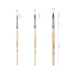 ArtSecret Watercolor Paint Brush BW-216 #2108 Sharp Tip Liner for Detail Wooden Handle Anti-Drop Hair Acrylic Art Tool Supplies