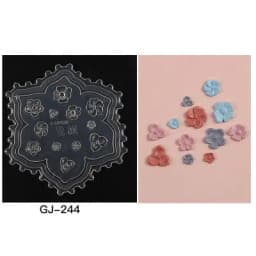 1pc MD01-66 Flower Rose Bowknot Bat Butterfly 3D Acrylic Nail Mold Nail Art Decorations DIY Silicone Nail Art