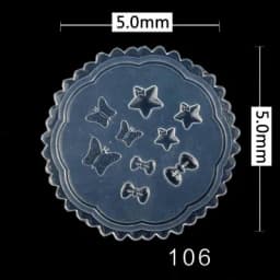 1pc MD01-66 Flower Rose Bowknot Bat Butterfly 3D Acrylic Nail Mold Nail Art Decorations DIY Silicone Nail Art