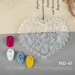 1pc MD01-66 Flower Rose Bowknot Bat Butterfly 3D Acrylic Nail Mold Nail Art Decorations DIY Silicone Nail Art