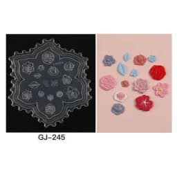 1pc MD01-66 Flower Rose Bowknot Bat Butterfly 3D Acrylic Nail Mold Nail Art Decorations DIY Silicone Nail Art