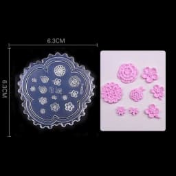 1pc MD01-66 Flower Rose Bowknot Bat Butterfly 3D Acrylic Nail Mold Nail Art Decorations DIY Silicone Nail Art
