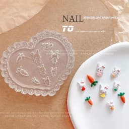 1pc MD01-66 Flower Rose Bowknot Bat Butterfly 3D Acrylic Nail Mold Nail Art Decorations DIY Silicone Nail Art