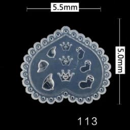 1pc MD01-66 Flower Rose Bowknot Bat Butterfly 3D Acrylic Nail Mold Nail Art Decorations DIY Silicone Nail Art