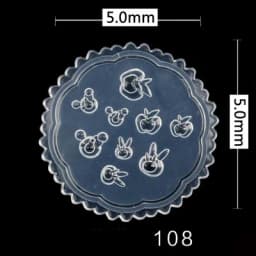 1pc MD01-66 Flower Rose Bowknot Bat Butterfly 3D Acrylic Nail Mold Nail Art Decorations DIY Silicone Nail Art
