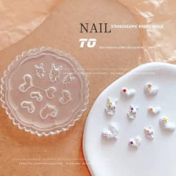 1pc MD01-66 Flower Rose Bowknot Bat Butterfly 3D Acrylic Nail Mold Nail Art Decorations DIY Silicone Nail Art
