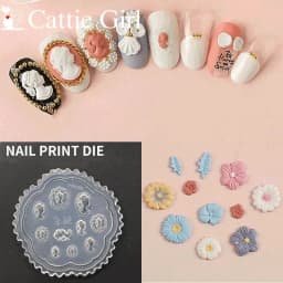 1pc MD01-66 Flower Rose Bowknot Bat Butterfly 3D Acrylic Nail Mold Nail Art Decorations DIY Silicone Nail Art