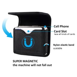 Nylon Belt Clip Case Men Waist Bag Cover For Samsung Z Flip 7 6 5 4 3,Galaxy Flip7 Flip6,Moto Razr 60 50 40 5G Holster Pouch