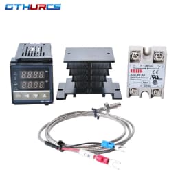 REX-C100 Digital RKC PID Thermostat Temperature Controller digital REX-C100/ 40A SSR Relay/K Thermocouple Probe/heat sink