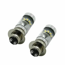 2Pcs 100W H6 LED Headlights Bulbs Super White Low High Beam for Yamaha YFZ450R Rhino 700 Raptor YFM660 TRX Motorcycle Accessorie