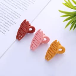 New Fashion Small 4.5cm Frosted Simple Wild Resin Clip Hairpin Barrettes for Women Girls Accessories Headwear Wholesale