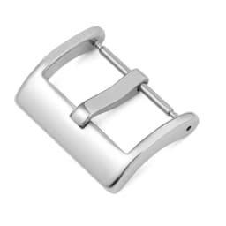 304Stainless Steel Strap Buckle Matte/Polished Solid Watch Band Buckle 16/18/20/22mm Leather Silicone Wristband Buckle with Pins