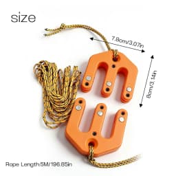 4:1 Mechanical Advantage Pulley Hoist System Heavy Duty Block and Tackle Bear Bag Game Hanger Rope Gear for Outdoor Hunting