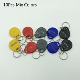 10pcs/20pcs 125KHz Control Keyfobs Rewritable Duplicate Tag TK4100 Proximity Copy Access Card ID Token Ring RFID Cloner Keychain